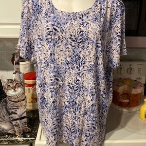 C Sydney Tee by Bay Studio casual short sleeve stretch plus size top 3X